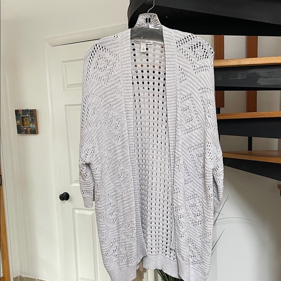 Women's Open Knit Cardigan Sweater - Picture 1 of 3